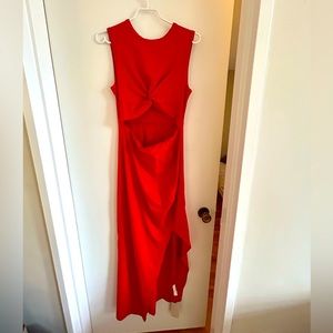 Halara red maxi dress